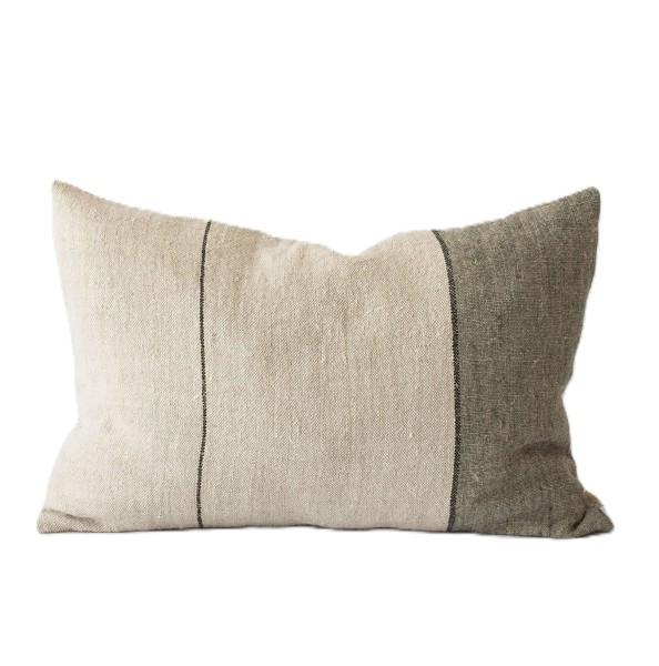 Poszewka na poduszkę z grubego lnu Adrian Seagrass 40x60 - Tell Me More