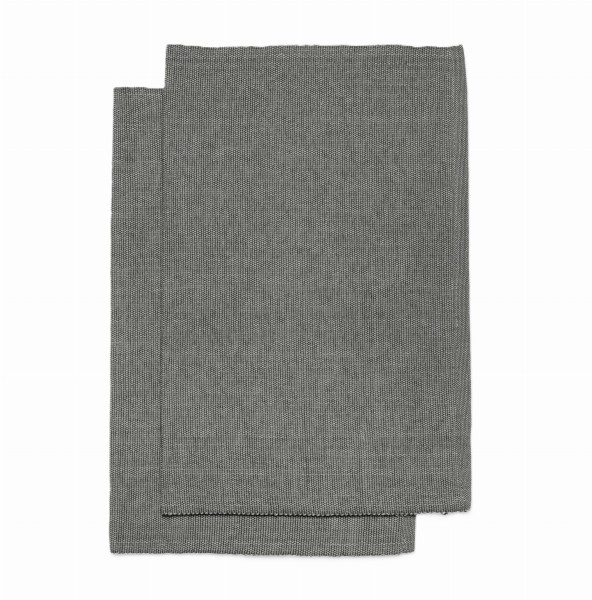 Materiałowe podkładki na stół Bistro Charcoal, 2-pak - Himla