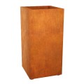 Wysoka donica corten Alto 60x60x120 - Decorti