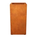 Wysoka donica corten Alto 60x60x120 - Decorti