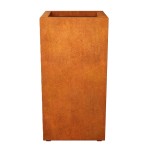 Wysoka donica corten Alto 60x60x120 - Decorti