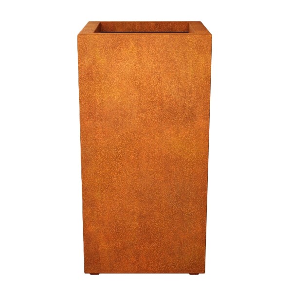 Wysoka donica corten Alto 60x60x120 - Decorti