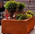 Donica corten Bajo 60x60x45 - Decorti