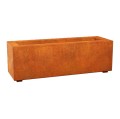 Podłużna donica corten Largo 90x30x30 - Decorti