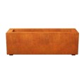 Podłużna donica corten Largo 90x30x30 - Decorti