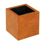 Donica cortenowa z wkładem Depo 45x45x45 - Decorti