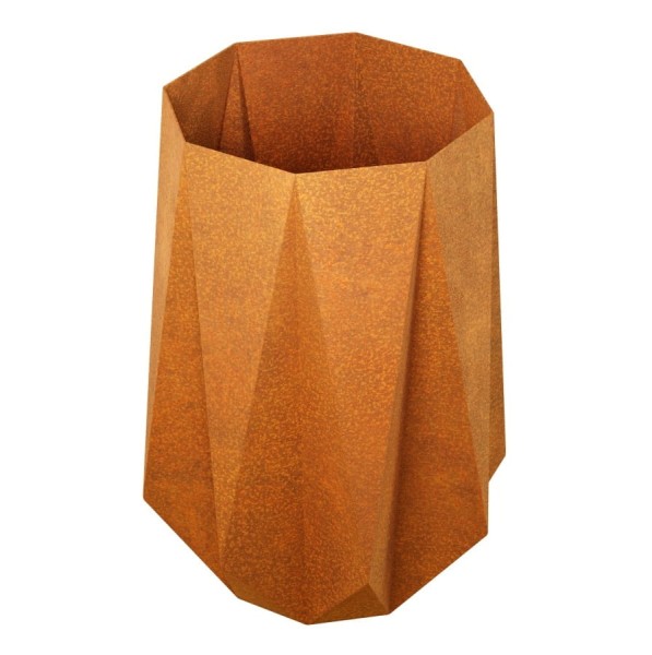 Donica ogrodowa geometryczna corten Cristal - Decorti