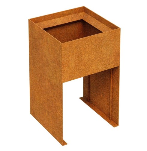 Donica ogrodowa z cortenu Planta 50x50x80 - Decorti