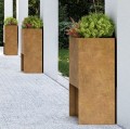 Donica ogrodowa z cortenu Planta 50x50x80 - Decorti