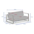 Sofa ogrodowa dwuosobowa Domilly - Hesperide