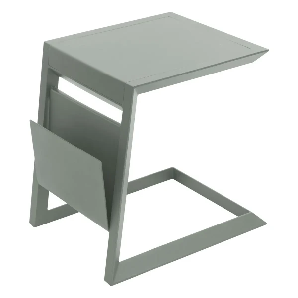 Stolik ogrodowy kwadratowy z gazetnikiem Laurel, zielony - Hesperide