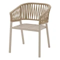 Krzesła na taras i balkon Oriengo Beige Clay, 2 szt - Hesperide