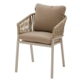 Krzesła na taras i balkon Oriengo Beige Clay, 2 szt - Hesperide