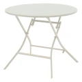 Stół ogrodowy okrągły rozkładany Greensboro Ø85, beżowy - Hesperide