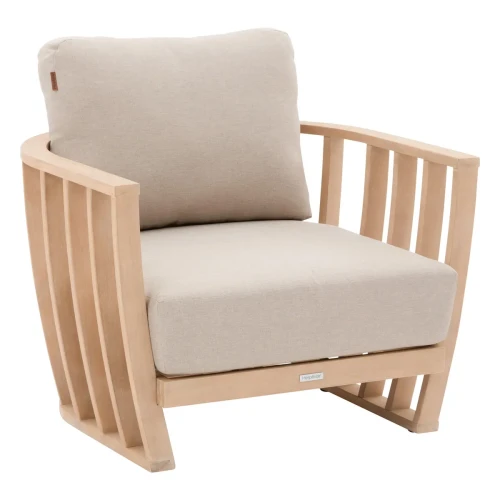 Fotel ogrodowy drewniany z poduszkami Lemindo - Hesperide