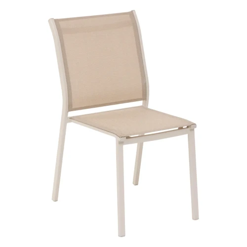 Krzesło ogrodowe sztaplowane Essentia, Linen Clay - Hesperide