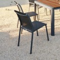 Krzesło ogrodowe sztaplowane Essentia, antracytowe - Hesperide