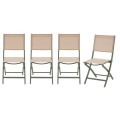 Krzesła ogrodowe składane Essentia, 4 szt, Linen Laurel - Hesperide