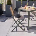 Stół na taras Evasion 70x70, Linen Laurel - Hesperide