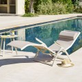 Leżak ogrodowy składany Decima, Linen Clay - Hesperide