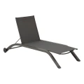 Leżak rozkładany na płasko Jimani, antracytowy - Hesperide
