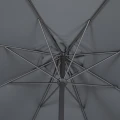 Parasol ogrodowy okrągły odchylany Loompa 3 m, szary - Hesperide