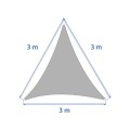 Żagiel przeciwsłoneczny trójkątny Curacao 3x3x3 m, beżowy - Hesperide