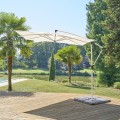 Parasol ogrodowy boczny, kwadratowy Manoa 2,5x2,5, Clay Wheat - Hesperide