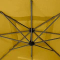 Parasol ogrodowy boczny, kwadratowy Manoa 2,5x2,5, musztardowy - Hesperide