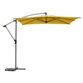 Parasol ogrodowy boczny, kwadratowy Manoa 2,5x2,5, musztardowy - Hesperide