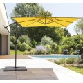 Parasol ogrodowy boczny, kwadratowy Manoa 2,5x2,5, musztardowy - Hesperide