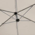 Parasol ogrodowy boczny, okrągły Manoa 3m, beżowy - Hesperide