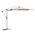 Parasol ogrodowy boczny, okrągły Manoa 3m, beżowy - Hesperide