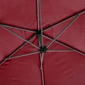 Parasol ogrodowy boczny, okrągły Manoa 3m, bordowy - Hesperide