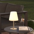 Lampa stołowa zewnętrzna USB, beżowa - Atmosphera