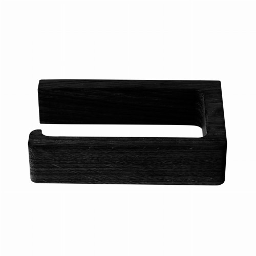 Uchwyt na papier toaletowy drewniany BathBeech, czarny - Andersen Furniture