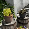 Ceramiczna donica ogrodowa Ø30, brązowa - Polnix