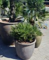 Ceramiczna donica ogrodowa Ø30, brązowa - Polnix