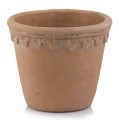 Osłonka doniczki z koronkowym reliefem Ø16, ceramiczna - Polnix