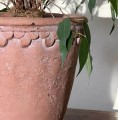 Osłonka doniczki z koronkowym reliefem Ø16, ceramiczna - Polnix