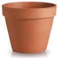 Doniczka terakota z rantem Ø27 - Polnix
