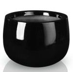 Donica z włókna szklanego Ø45, czarna - Polnix