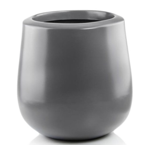 Szara donica z włókna szklanego Ø34 - Polnix