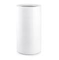 Wysoka donica cylindryczna Ø40, z włókna szklanego, biała - Polnix