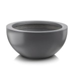 Donica misa Ø60, z włókna szklanego, szara - Polnix