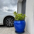 Donica ogrodowa dzban Ø53, kobaltowy niebieski - Polnix