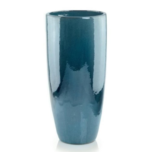 Donica ceramiczna wysoka 50, turkusowa - Polnix