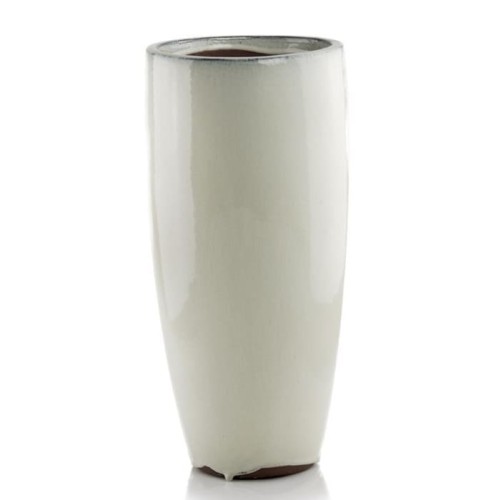 Donica ceramiczna wysoka 50, kremowa - Polnix