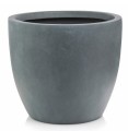 Donica z włókna ceramicznego okrągła Ø54, ciemny szary - Polnix