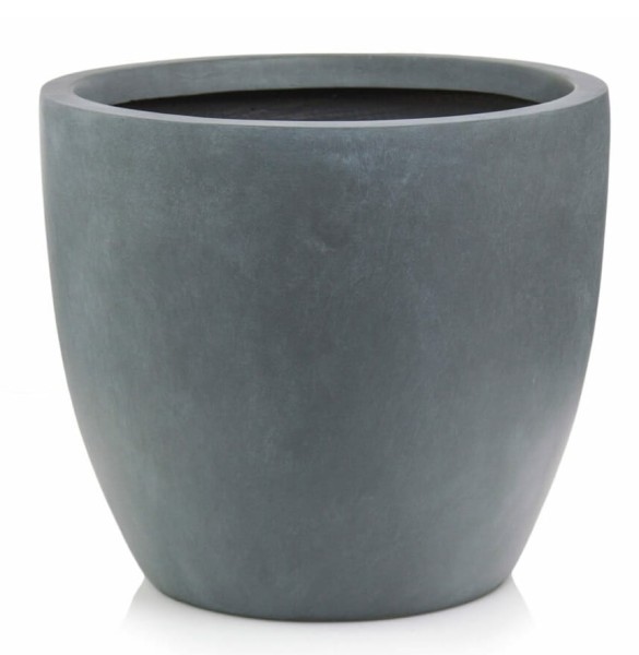Donica z włókna ceramicznego okrągła Ø54, ciemny szary - Polnix